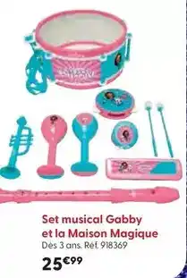 La Grande Récré Lexibook - set musical gabby et la maison magique offre