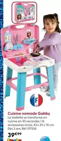 La Grande Récré Smoby - cuisine nomade gabby offre