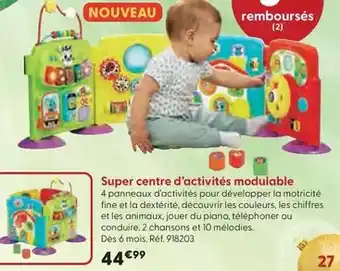La Grande Récré Vtech baby - super centre d'activités modulable offre