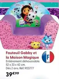 La Grande Récré Jemini - fauteuil gabby et la maison magique offre