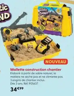 La Grande Récré Spin master - mallette construction chantier offre