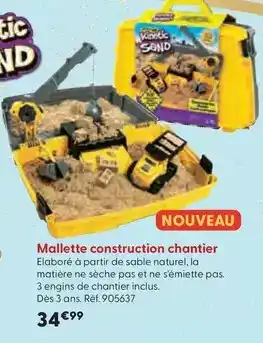 La Grande Récré Spin master - mallette construction chantier offre