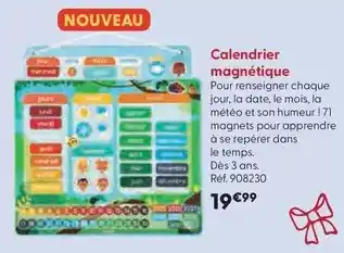 La Grande Récré Janod - calendrier magnetique offre