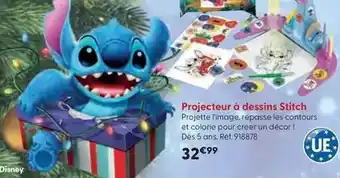 La Grande Récré Lisciani - projecteur à dessins stitch offre