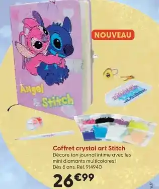 La Grande Récré Crystal art - coffret stitch offre