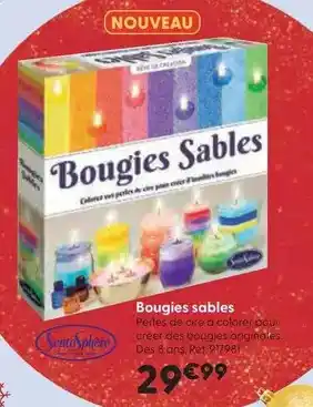 La Grande Récré Sentosphère - bougies sables offre