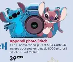 La Grande Récré Lexibook - appareil photo stitch offre