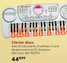 La Grande Récré Hey music - clavier disco offre
