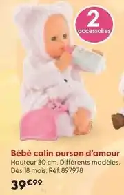 La Grande Récré Corolle - bébé calin ourson d'amour offre