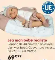 La Grande Récré Cerise & capucine - léa mon bébé réaliste offre