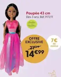 La Grande Récré Poupée 43 cm offre