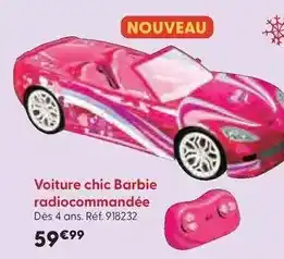La Grande Récré Mattel - voiture chic barbie radiocommandée offre