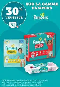 Hyper U Sur la gamme pampers offre