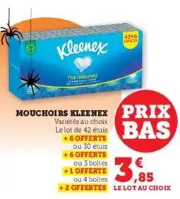 Hyper U Mouchoirs kleenex offre