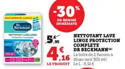 Hyper U Nettoyant lave linge protection complete dr beckmann offre