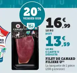 Hyper U Filet de canard filiere u offre