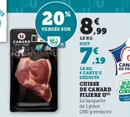 Hyper U Cuisse de canard filiere u offre