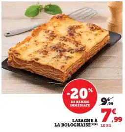 Hyper U Lasagne à la bolognaise offre