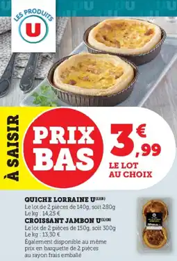 Hyper U Quiche lorraine u offre