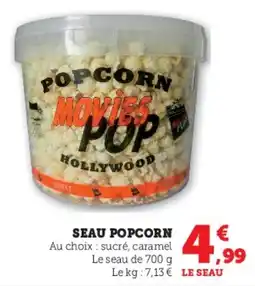 Hyper U Seau popcorn offre