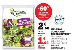 Hyper U Melange gourmand les crudettes offre