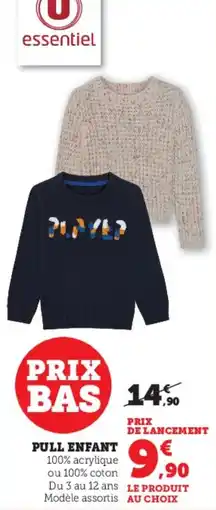 Hyper U Pull enfant offre