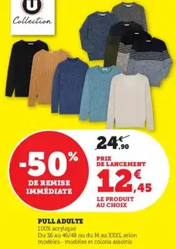 Hyper U Pull adulte offre