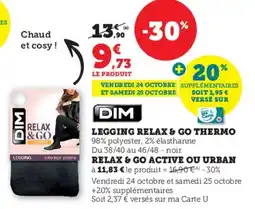 Hyper U Dim legging relax & go thermo offre