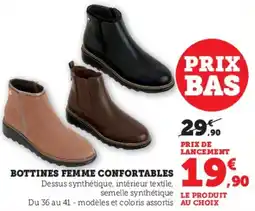 Hyper U Bottines femme confortables offre