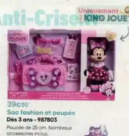 King Jouet King - sac fashion et poupée dés 3 ans-987803 offre