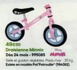 King Jouet Minnie - draisienne dès 24 mois - 995085 offre