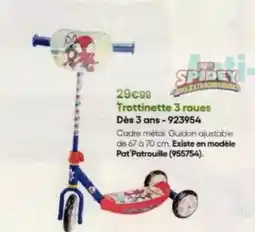 King Jouet Trottinette 3 roues dès 3 ans-923954 offre