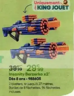 King Jouet King - insanity berzerko x2 dès 8 ans-988605 offre