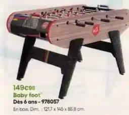 King Jouet Dim - baby foot dès 6 ans-978057 offre