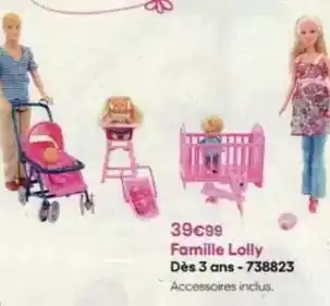 King Jouet Famille lolly dès 3 ans- 738823 offre