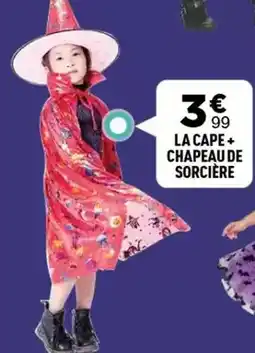 Zoé Confetti La cape+ chapeau de sorciere offre