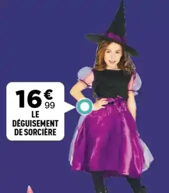 Zoé Confetti Le déguisement de sorcière offre