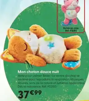 La Grande Récré Vtech baby - mon chaton douce nuit offre
