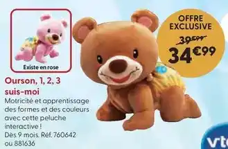 La Grande Récré Vtech baby - ourson, 1,2, 3 suis-moi offre