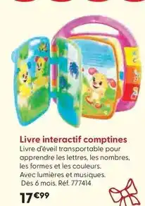 La Grande Récré Fisher-price - livre interactif comptines offre