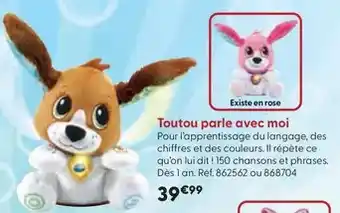 La Grande Récré Vtech baby - toutou parle avec moi offre