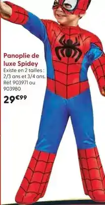 La Grande Récré Rubies - panoplie de luxe spidey offre