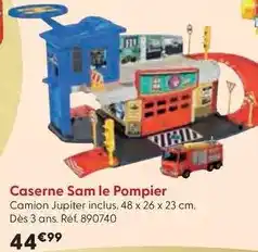 La Grande Récré Smoby - caserne sam le pompier offre
