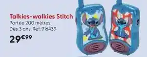 La Grande Récré Lexibook - talkies-walkies stitch offre