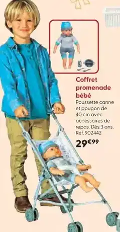La Grande Récré Cerise & capucine - coffret promenade bébé offre