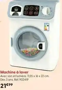 La Grande Récré Com'les vrais - machine à laver offre