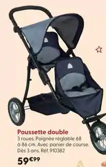 La Grande Récré Cerise & capucine - poussette double offre