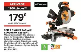 Leroy Merlin Scie à onglet radiale evolution r255ms offre