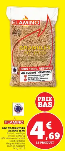 Hyper U Sac de granulés de bois 15 kg offre
