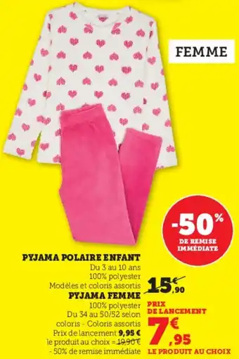 Hyper U Pyjama femme offre
